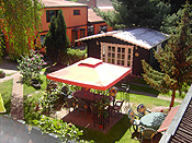 Blick in den Garten der Pension Scherz in Lübbenau Spreewald Blick in den Garten der Pension Scherz in Lübbenau Spreewald